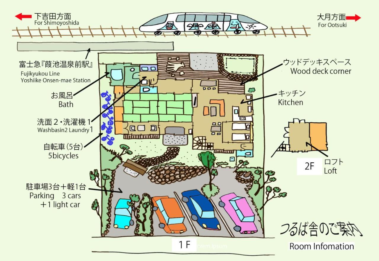 つるば舎 Villa Фуджийошида Екстериор снимка